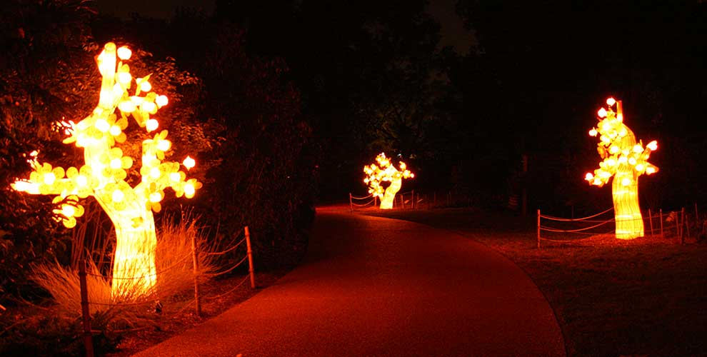 Garden tree lanterns